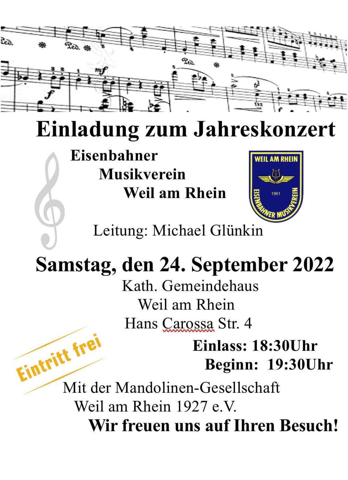 Jahreskonzert 2022 Eisenbahner